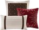 Olliix by Madison Park Red California King Palmer 7 Piece Comforter Set-1
