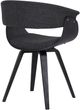 Armen Living Summer Black/Charcoal Dining Arm Chair-4