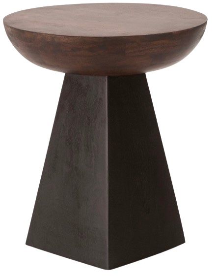 Home Trends & Design Jaipur Black/Royal Brown Accent Table-0