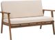 Linon Cosgrove 4-Piece Natural Fabric/Wooden Outdoor Conversation Set-3
