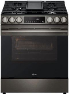 LG 30" Black Stainless Steel Slide In Gas Range