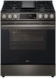 LG 30" Black Stainless Steel Slide In Gas Range-0