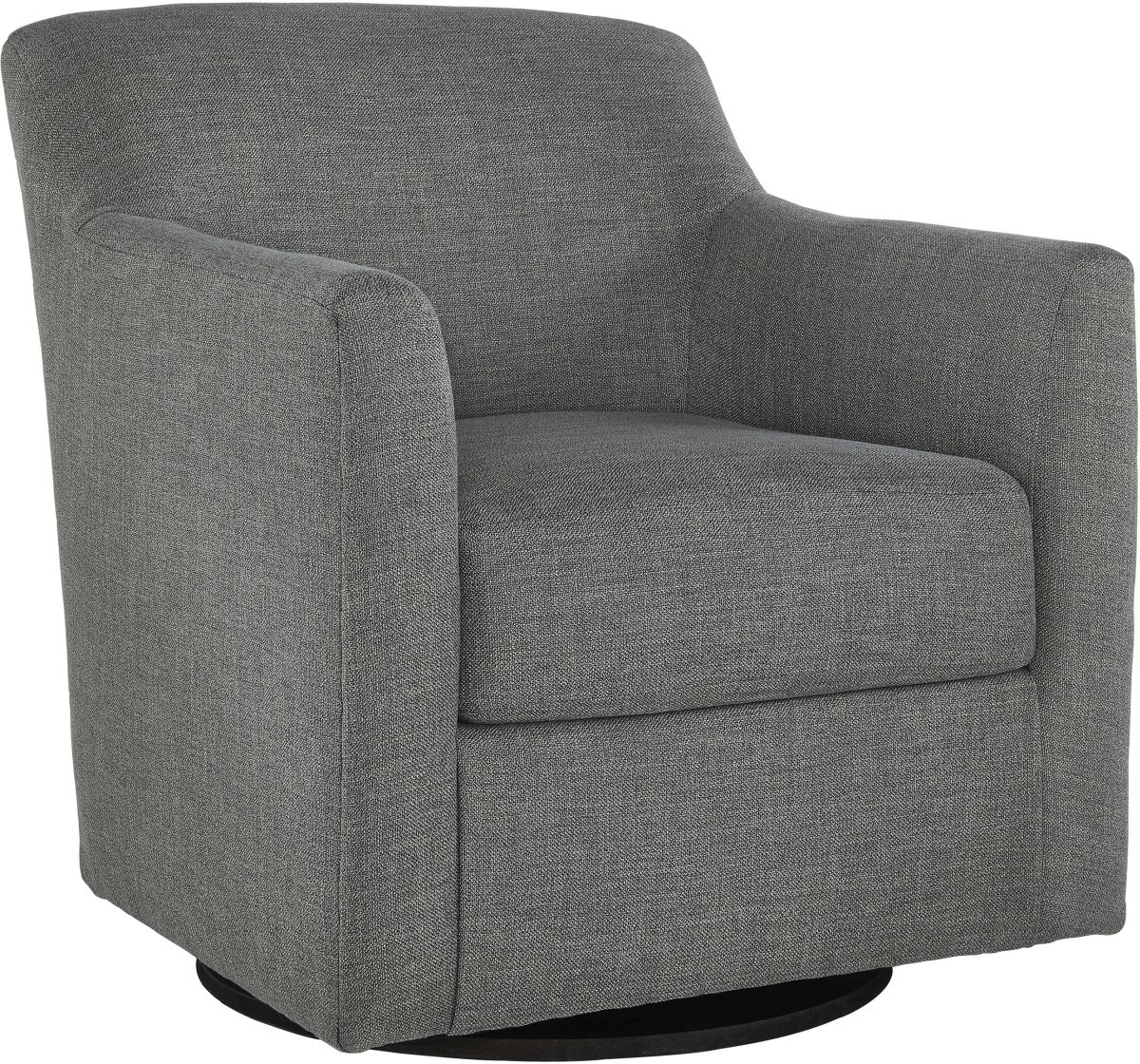 Signature Design by Ashley Bradney Smoke Swivel Accent Chair The Cleveland Furniture Company Parma Mentor Brooklyn Twinsburg Brunswick OH