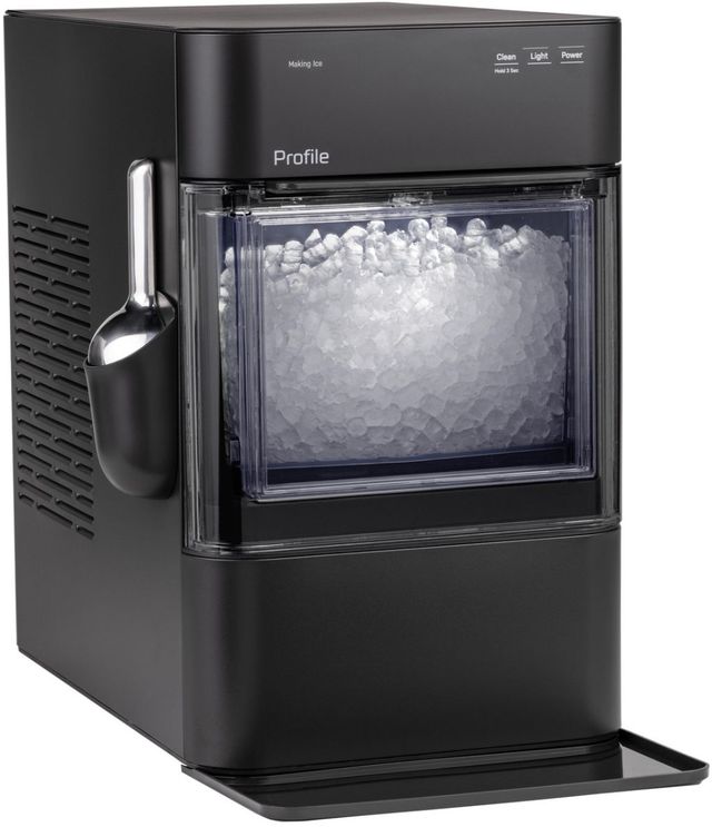 GE Profile™ Opal™ 11" 38 lb. Carbon Black Ice Maker -1