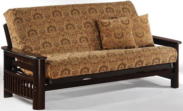 Night & Day Furniture™ Portofino Dark Chocolate Queen Moon Glider Futon-0