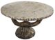 A & B Home Faux Bois Brown Dining Table-0