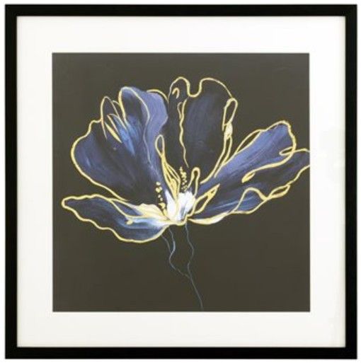 YHD Midnight Bloom I Framed Print-0