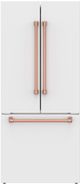 Thor Kitchen Gordon Ramsay Series 30" White French Door Counter Depth Refrigerator with Rose Gold Hardware-2