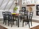 Intercon Glennwood Charcoal Dining Table with Rubbed Black Base-3