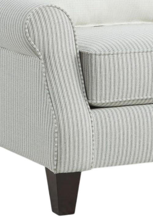 Fusion Furniture Dizzy Ticking Stripe Ebony Accent Chair-2