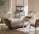 Caracole® Classic Beyond Brushed Gold Top End Table with Winter Frost Base-2
