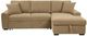 Coaster® Pastrana 2-Piece Camel Right-Arm Facing Sleeper Sectional and Chaise-1