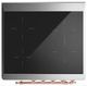 Ilve® Majestic III 30" Emerald Green Pro Style Induction Range with Solid Door and Copper Trim-4