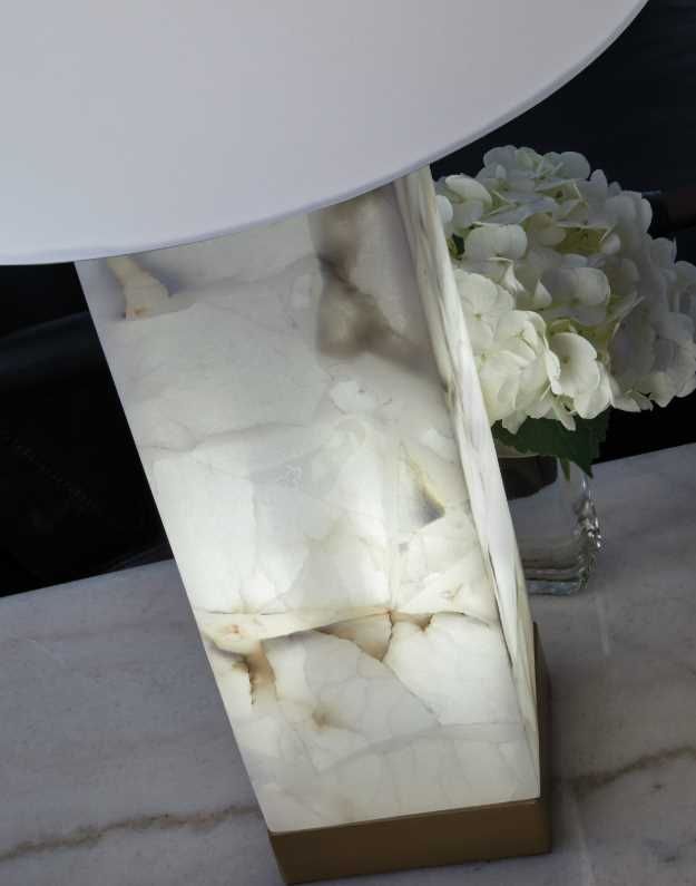 Signature Design by Ashley® Linderfield Gold/White Alabaster Table Lamp-1