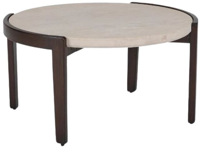Flexsteel® Palette Beige Short Bunching Table with Brown Base-0