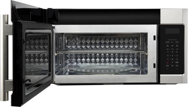 FORNO® Fornace Series Espresso 1.5 Cu. Ft. Fingerprint Resistant Stainless Steel Over The Range Microwave -2