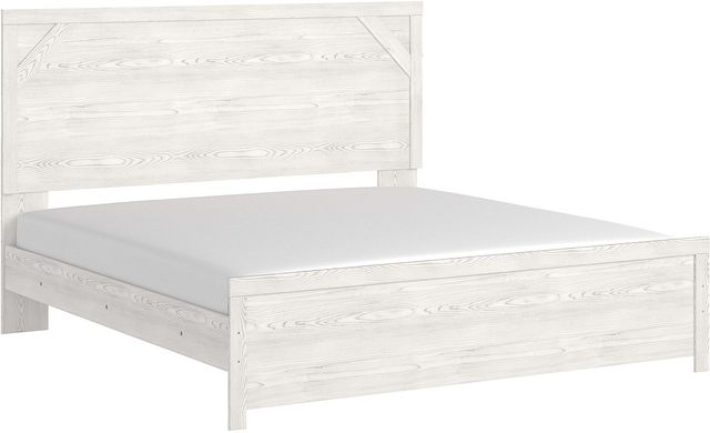 Signature Design by Ashley® Gerridan 5-Piece Gray/White Full Panel Bed Set-1
