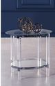Mazin Furniture Lyrica Clear Glass End Table-1
