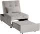 Homelegance® Garrell Brownish Gray Lift Top Storage Bench with Pullout Bed-4
