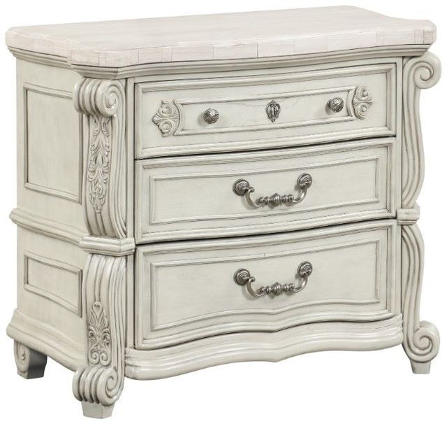 New Classic® Home Furnishings Bianello Vintage Ivory Nightstand-0