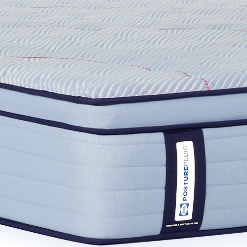 Sealy Posturepedic Orlando Wrapped Coil 14" Medium Euro Pillow Top - Thumbnail 3