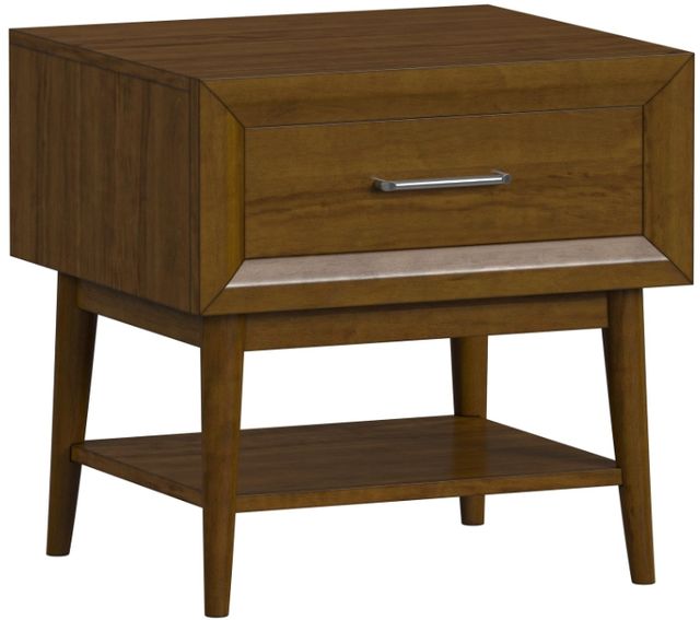 Elements International Santa Barbara 2-Piece Walnut Occasional Table Set-2