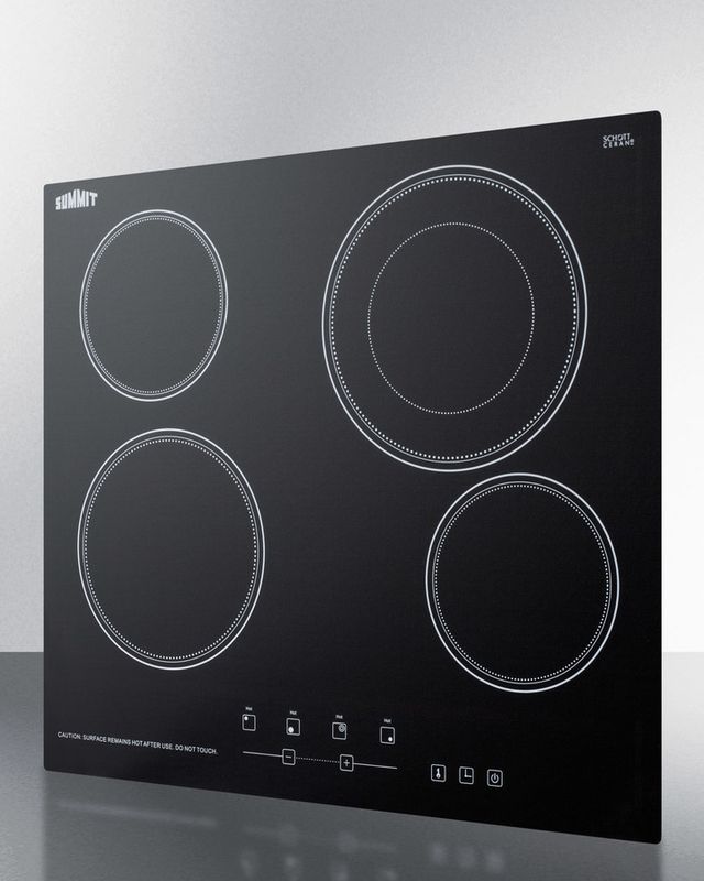 Summit® 24" Black Electric Cooktop-3