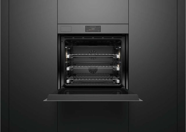 Fisher & Paykel Series 11 Minimalist 30" Grey Glass Steam Assist Wall Oven with Self-Cleaning-3