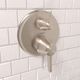 Hansgrohe Ecostat Classic Brushed Nickel Round Thermostatic Trim with Volume Control-1