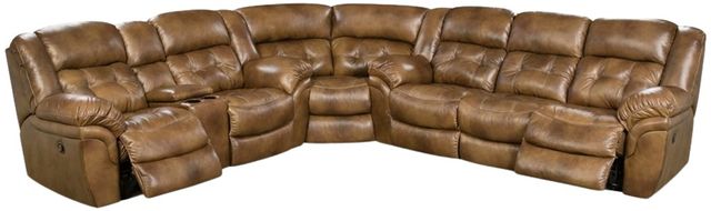 HomeStretch Cheyenne Saddle 3-Piece Power Reclining Sectional-0