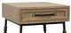Bernards Tarrington Cashew Accent End Table with Black Legs-1