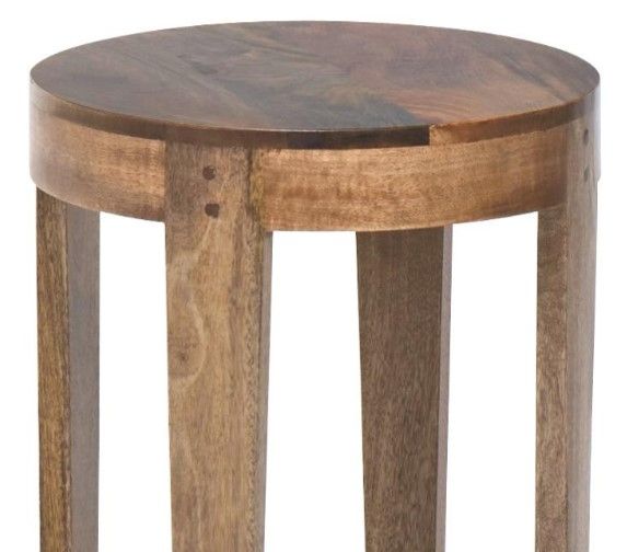 Jaipur Furniture Payne Brown Round Side Table-1