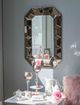 A & B Home Rose Gold Wall Mirror-1