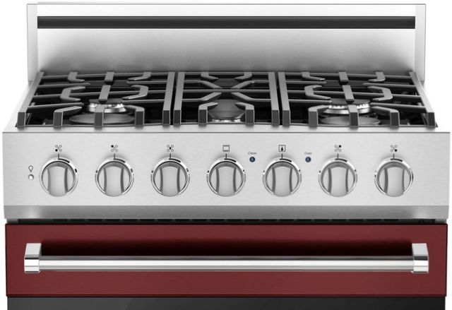 Viking® 3 Series 30" Reduction Red Pro Style Dual Fuel Natural Gas Range-1