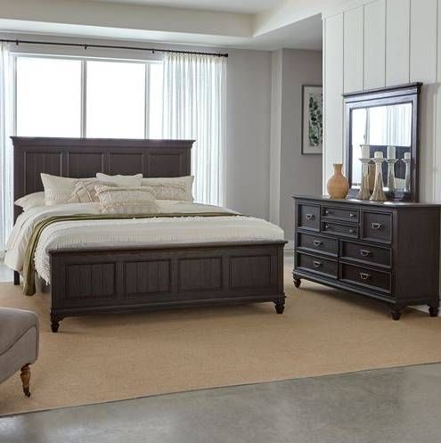 Liberty Furniture Allyson Park 3-Piece Wire Brushed Black Forest Bedroom Set-0