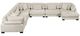 Homelegance® Traverse 6-Piece Beige U-Shape Modular Sectional with Reversible Chaise-2