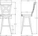 Amisco Customizable Kyle Swivel Bar Stool-1