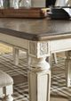 Signature Design by Ashley® Realyn 5-Piece Chipped White Dining Table Set-5