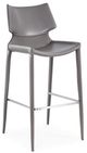 VIG Furniture Modrest Hayes 2-Piece Gray/Stainless Steel Bar Stool Set-0