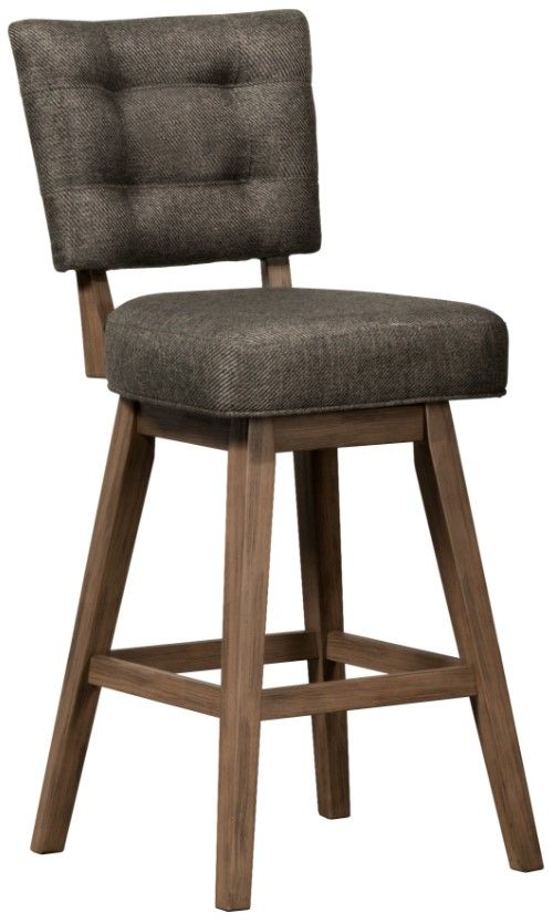 HH2 Home Lanning Weathered Brown Swivel Counter Stool Johnson's