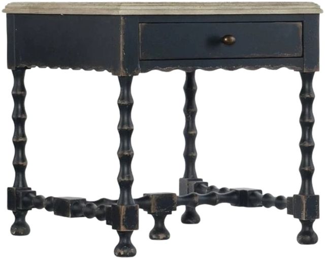 Hooker® Furniture Ciao Bella Flaky White End Table with Black Base-0
