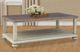 Cottage Creek Furniture Brockton Brown Coffee Table with Off White Base-2