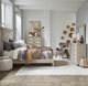 Liberty Furniture Belmar 4-Piece Silver Champagne/Washed Taupe Queen Panel Bedroom Set with Chest-1