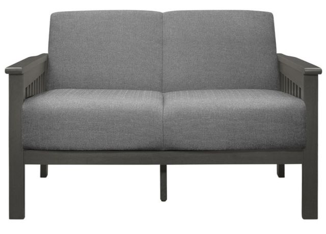 Homelegance® Lewiston Antique Gray/Gray Loveseat-2