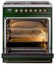 Ilve® Nostalgie II Series 30" Emerald Green Pro Style Dual Fuel Range-2