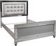 New Classic® Home Furnishings Valentino Silver Eastern King Panel Bed-2