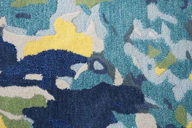 Rizzy Home Connie Post Multi-Color 18" Round Rug-3