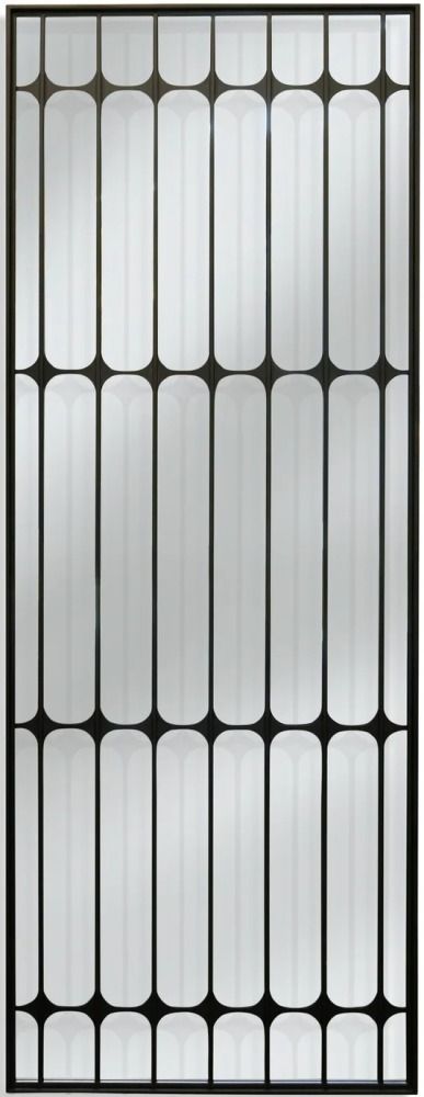 Harp & Finial® Swindell Matte Black Floor Mirror-0