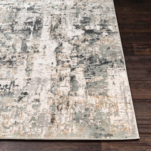 Surya Quatro Silver Gray 2'x3' Throw Rug-4