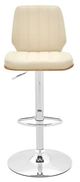 Armen Living Sabine Cream Adjustable Swivel Stool-1
